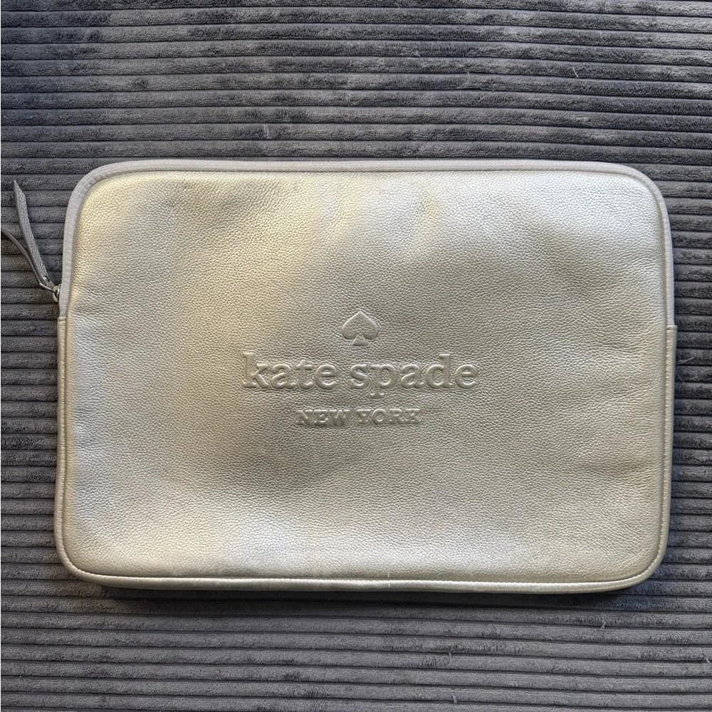 kate spade New York Metallic Gold Laptop/Tablet Sleeve